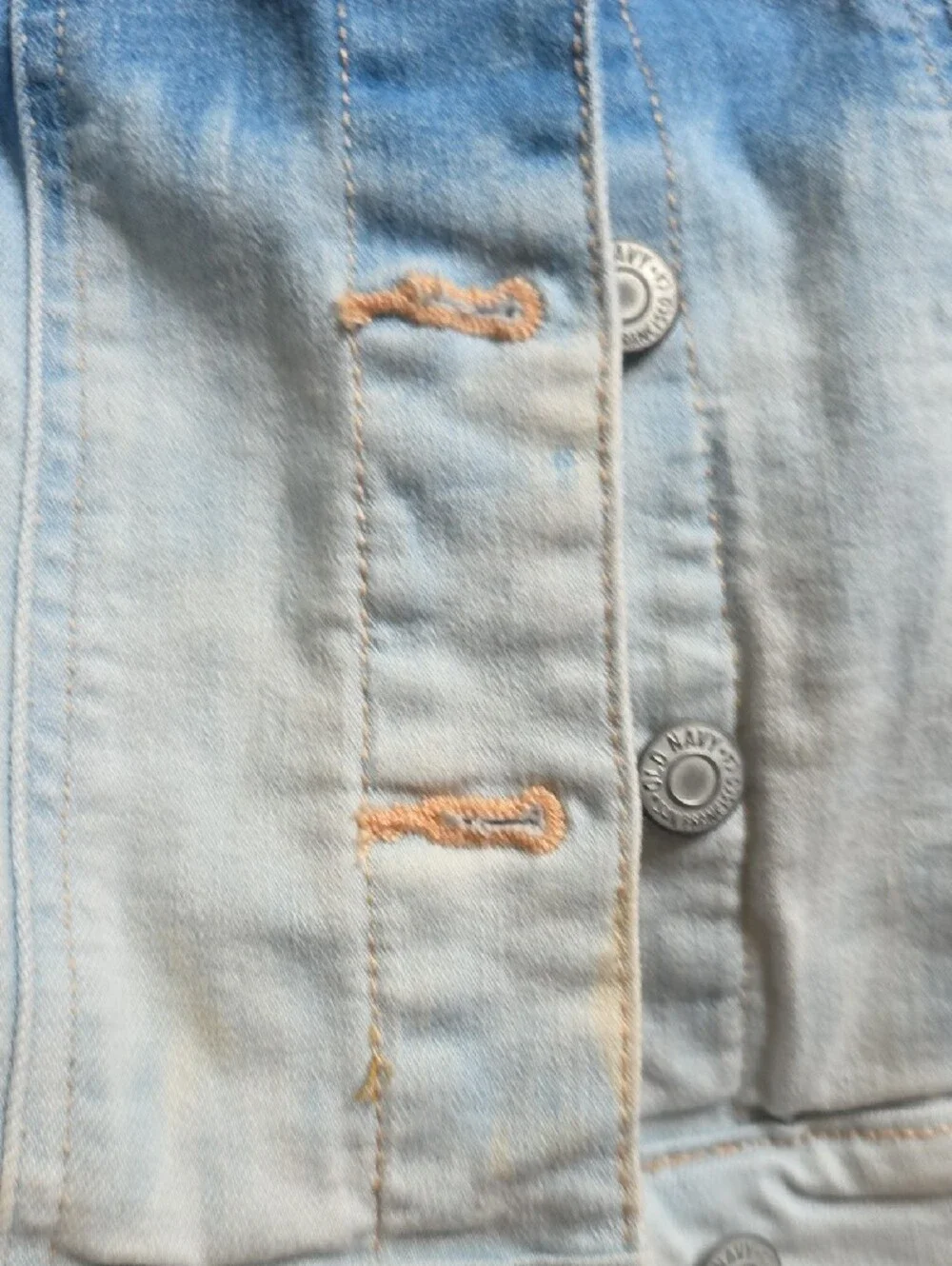Old Navy Blue to Cream Ombre Kids Jean Jacket